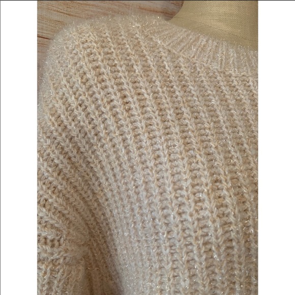 24 Natural Tinsel Knit Sweater - Picture 3 of 8